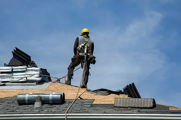 Professional Metal Roofing technician working in Rice, MN